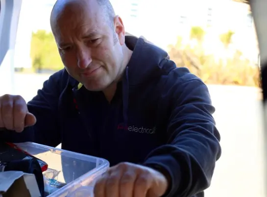 PM Electrical electrician looking at tools PM Electrical electrician looking at tools